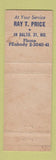 Matchbook Cover - Atlas Wiping Cloth Baltimore MD cheese cloth