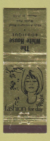 Matchbook Cover The White House Boutique Clothes Wattle Park Melbourne Australia