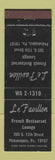 Matchbook Cover - Le Pavillon French Restaurant Philadelphia PA