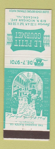 Matchbook Cover - Le Petit Gourmet Chicago IL restaurant
