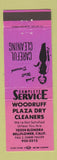 Matchbook Cover - Woodruff Plaza Dry Cleaners Bellflower CA WEAR