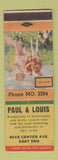 Matchbook Cover - Paul & Louis Hair Salon