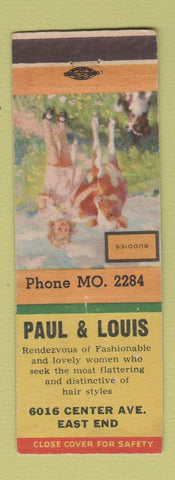 Matchbook Cover - Paul & Louis Hair Salon