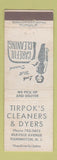 Matchbook Cover - Tirpok's Cleaners Dyers Flemington NJ WEAR