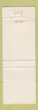Matchbook Cover - Larry's Cafe Mohall ND YELLOW