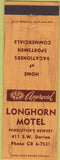 Matchbook Cover - Longhorn Motel Pendleton OR