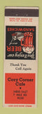Matchbook Cover - Cozy Corner Cafe Rose MI?