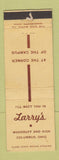 Matchbook Cover - Larry's Restaurant Columbus OH WEAR