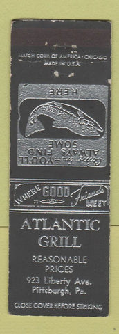 Matchbook Cover - Atlantic Grill Pittsburgh PA