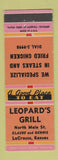 Matchbook Cover - Leopard's Grill LaCrosse KS