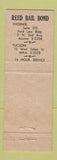 Matchbook Cover - Reed Bail Bonds Phoenix Tucson AZ