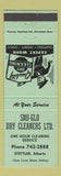 Matchbook Cover - Sno Glo Dry Cleaners Stettler AB