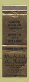 Matchbook Cover - Miss Burbank Hair Salon Burbank? CA WEAR