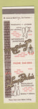 Matchbook Cover - Larry Blake's Restaurant Berkeley CA