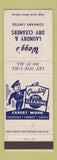 Matchbook Cover - Wagg's Laundry Dry Cleaning Canada