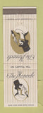 Matchbook Cover - The Monocle Restaurant Washington DC