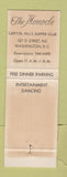 Matchbook Cover - The Monocle Restaurant Washington DC