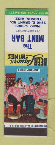 Matchbook Cover - Mint Bar Tucson AZ Barber Shop Quartet