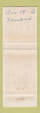Matchbook Cover - The Log Restaurant IL IN State Line Mardi Gra Dining Room WEAR