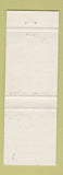 Matchbook Cover - Francie's Famous Restaurant Williams Lake BC WEAR