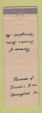 Matchbook Cover - Lincoln's Home Springfield IL
