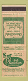 Matchbook Cover - Plantation Restaurant Hallandale FL WEAR