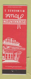 Matchbook Cover - Plankinton Hosue Milwaukee WI