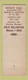 Matchbook Cover - Chip Room Plank Room Game Room St Louis MO