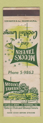 Matchbook Cover - Moock's Tavern St Petersburg FL