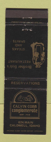 Matchbook Cover - Calvin Cobb Conglomerate Restaurant Caldwell ID WEAR