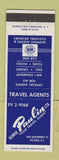 Matchbook Cover - George Paulin Travel Agency Victoria BC