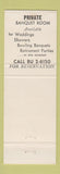 Matchbook Cover - Louis' Restaurants Niagara Falls NY