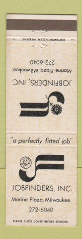 Matchbook Cover - Job Finders Inc Milwaukee WI