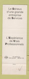 Matchbook Cover - Profinter Temporary Jobs Geneva Switzerland SAMPLE