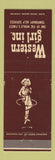 Matchbook Cover - Western Girl Temporary Jobs Detroit MI