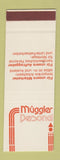Matchbook Cover - Mugger Personal Employement Switzerland Zurich SAMPLE
