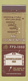 Matchbook Cover - Mountainside Inn Clifton NJ