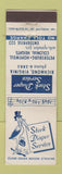 Matchbook Cover - Stork Diaper Service Petersburg Hopewell Richmond VA