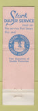 Matchbook Cover - Stork Diaper Service Petersburg Hopewell Richmond VA