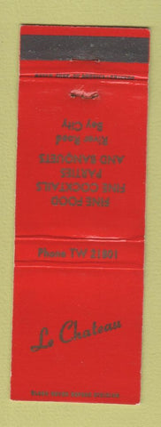 Matchbook Cover - Le Chateau Restaurant Bay City MI