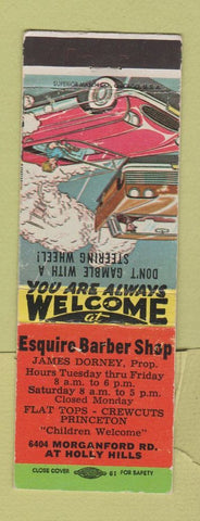 Matchbook Cover - Esquire Barber Shop St Louis MO WEAR