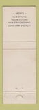 Matchbook Cover - Silver Shears Barber Shop Warren MI WORN