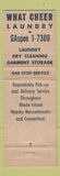 Matchbook Cover - What Cheer Laundry RI MA CT