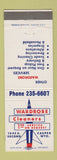 Matchbook Cover - Wardrobe Cleaners Casper WY