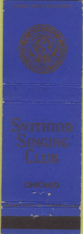 Matchbook Cover - Svithoid Singing Club Chicago IL WEAR