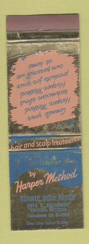Matchbook Cover - Harper Method Hair Treatment Bonnie Bess Allen Tucson AZ WEAR