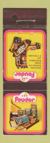 Matchbook Cover - Feudor Logs Fire Grilling Matches Nyon Switzerland