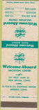 Matchbook Cover - Welcome Aboard Travel Agency Meriden CN