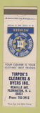 Matchbook Cover - Tirpok's Cleaners Dyers Flemington NJ