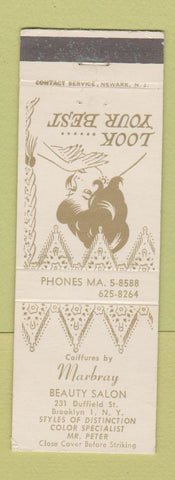 Matchbook Cover - Marbray Beauty Salon Brooklyn NY